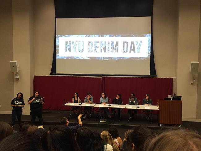 Denim Day at NYU opened up discussion about sexual assault with panelists that included actor Josh Hutcherson. 
