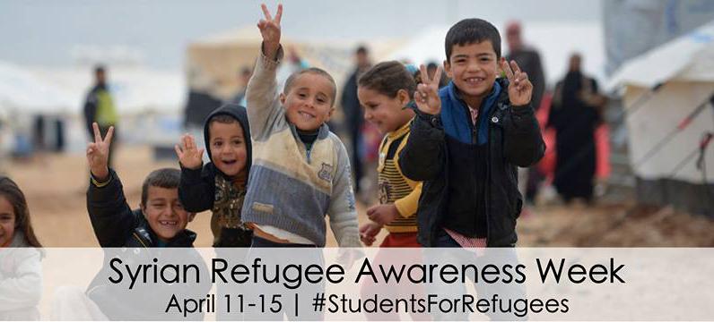 Syrian Refugee Awareness Week provides the opportunity for students to raise awareness of refugee crises in Syria. 