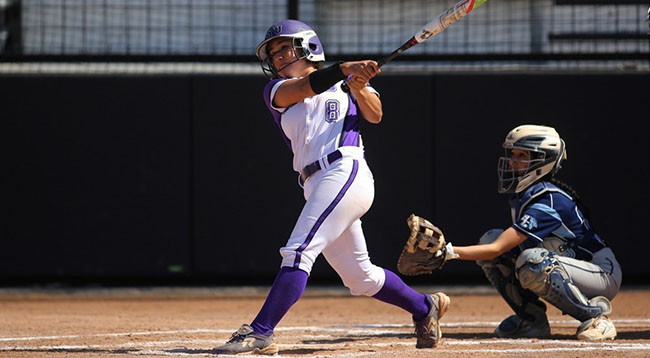 Kahala Bonsignore had two hits across the two games played against Drew University on Wednesday, April 27.