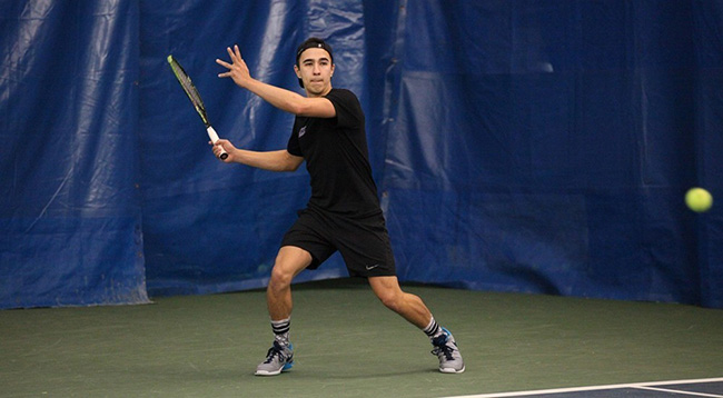 Freshman Benedict Teoh had a double victory against University of Rochester.