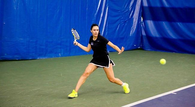 Womens tennis claimed multiple victories at the UAA championships in Florida. (Courtesy of NYU Athletics)