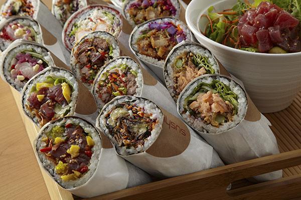 Sushirrito is known for inventing the sushi burrito, a sushi roll the size of a burrito designed to be eaten on the go.
