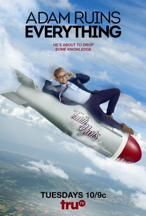 Adam Conover, starring in his TV show and live performances of "Adam Ruins Everything" interviews with WSN where he discusses his recent experiences.