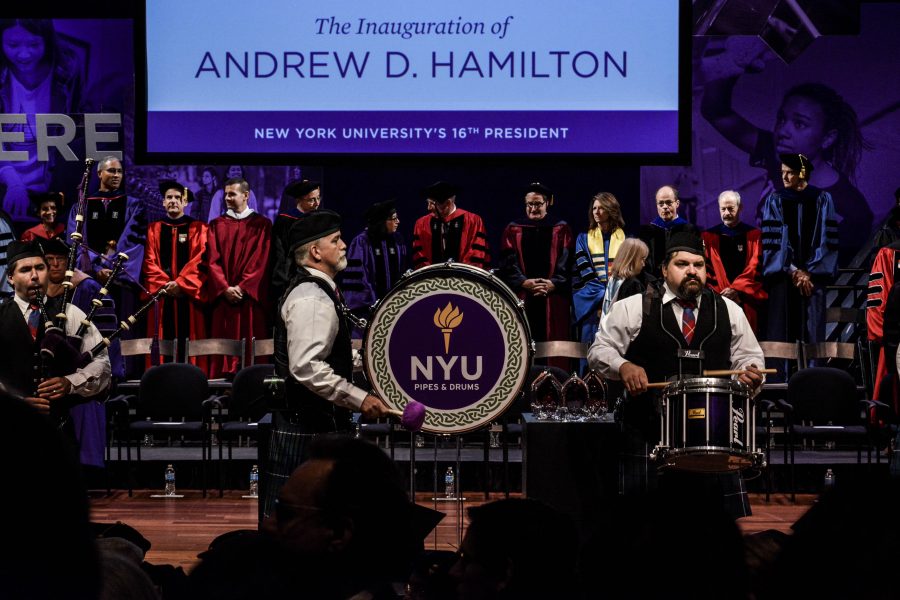 NYU inaugurated Andrew Hamilton as its 16th President on Sunday, while focusing on the university’s biggest issues and concerns, such as affordability and diversity.