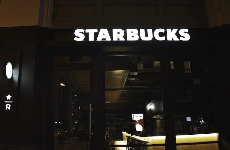 The new Starbucks is located on Waverly Place and Mercer St, only a few blocks from the Starbucks at Fayes. 