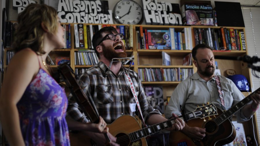 The Decemberists perform a Tiny Desk Concert at the NPR Music offices.