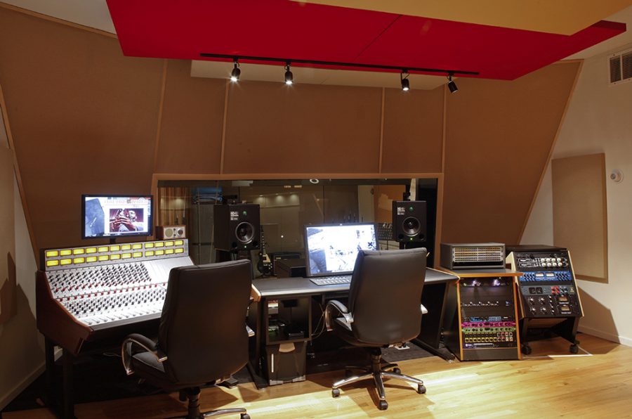 Studio 21 North includes both a Live Room and a Control Room, allowing students to apply the skills they learned in the Clive Davis Institute for Recorded Music.