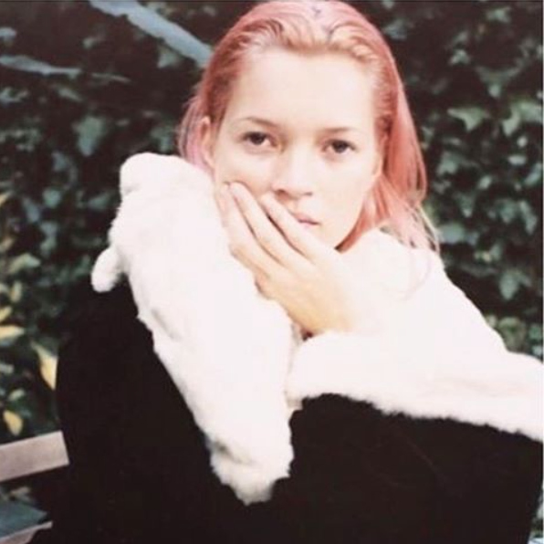 Young Kate Moss.