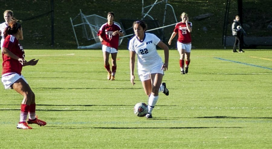 During their 3-0 victory against Centenary College, sophomore Maddie Pena had one goal and one assist.