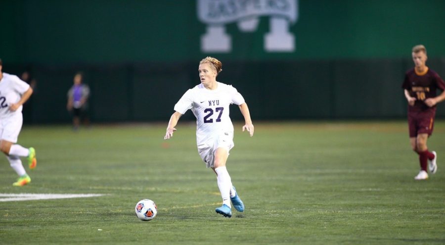 Both NYU men and women’s soccer played games this past weekend in the UAA Opener against Case Western.  The men’s team ended victorious with a score of 2-1, while the women’s team tied 0-0.