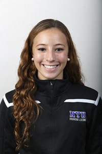 Freshman Carmen White dove all throughout high school and has already helped NYU’s swimming and diving team win their first two meets. 
