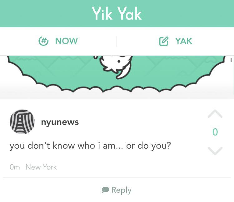 YikYak allows users to post anonymous “Yaks” that others nearby can view on the app, but Professor Keith Ross found a way to strip away the anonymity.  

