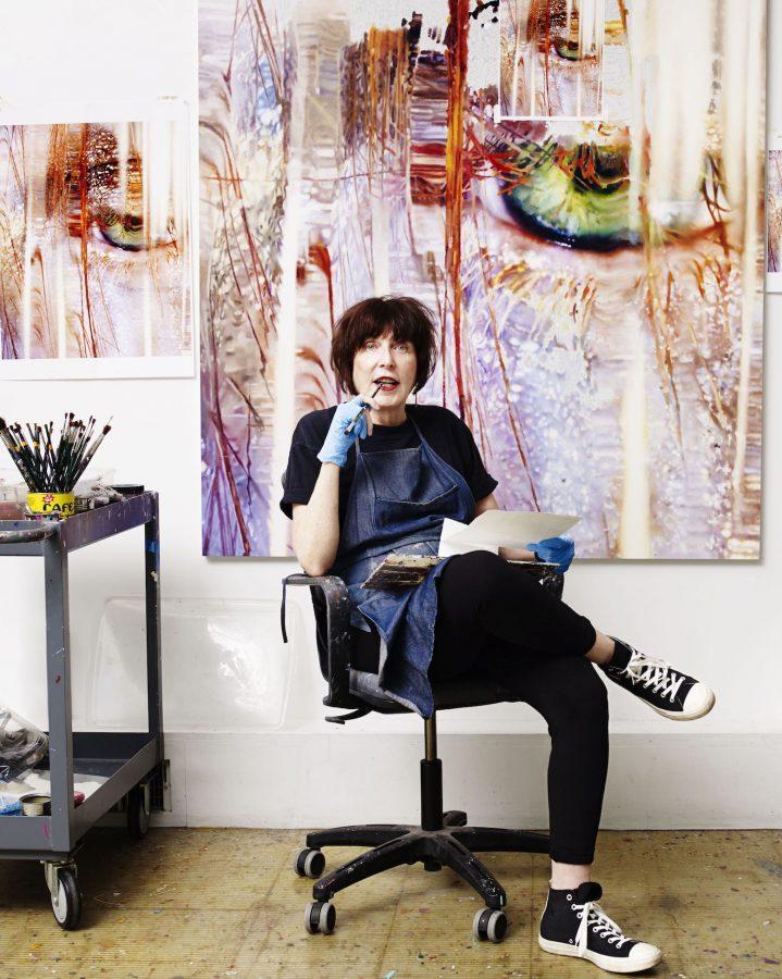 Marilyn Minter in her studio, 2015.