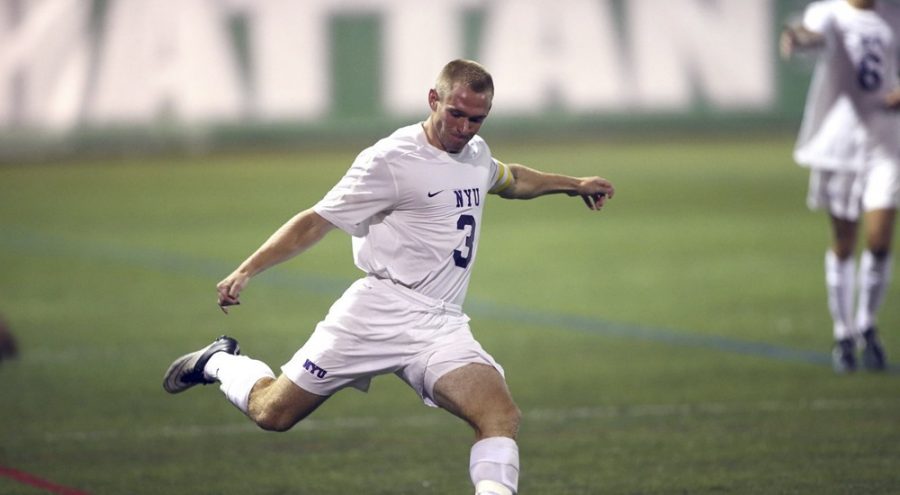 Midfielder, Bryan Walsh, scored the lone goal for NYU in the team’s final game of the season.
