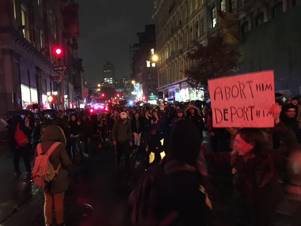 Protesters+Flood+the+Streets%2C+Head+to+Trump+Tower