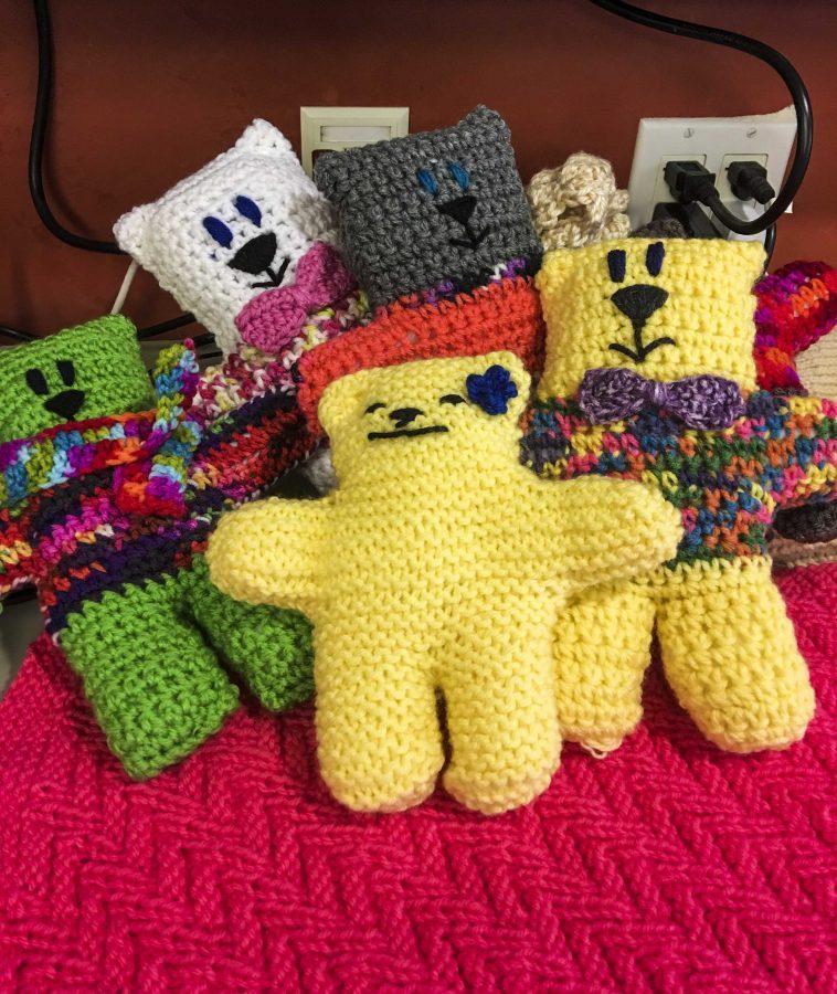 The Naughty Knitters convene to make knitted creations that go to charities around New York and the United States. 
