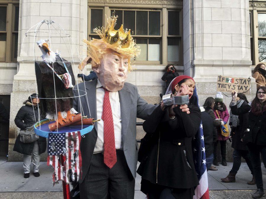 Protestors in Battery Park Respond to JFK Detainees
