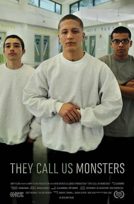 The documentary They Call Us Monsters focuses on three juvenile delinquents and the negative stigma they have with society.