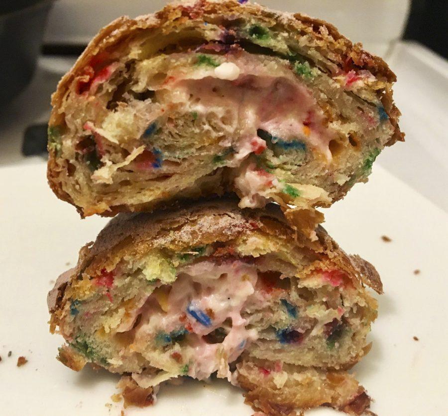Food mashups like the ramen burger and sushi nachos are great, but are they really worth it? Reviewers of the birthday cake croissant from Union Fare Gastrohall seem to think so.