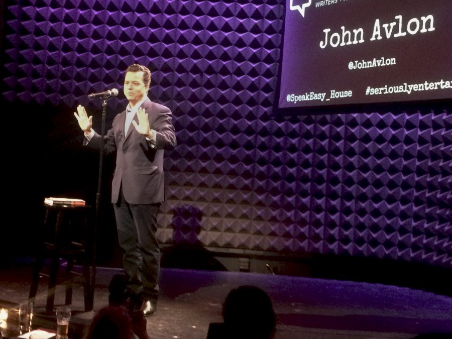 John Avlon speaks at Joe’s Pub, Tuesday. The House of Speakeasy hosted the intellectual talk, which focused on stories about failures.