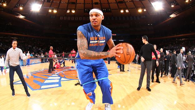 There are rumors that basketball player Carmelo Anthony is considering on leaving the Knicks.  With his career up in the air, his decision is creating tension within the already poorly performing team.