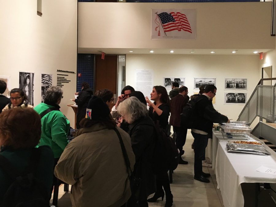 An eerie reminder of the United States dominating relationship with Puerto Rico looms over attendees of Thursday nights panel at the Museum of the Old Colony exhibit.  The exhibit will be on display at the King Juan Carlos I of Spain Center until March 16.