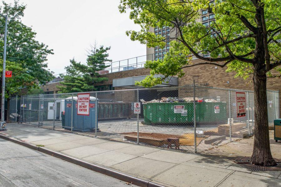 Ongoing construction on 181 Mercer St, on track to be used as student dormitories in 2022. (Photos by Euan Prentis)