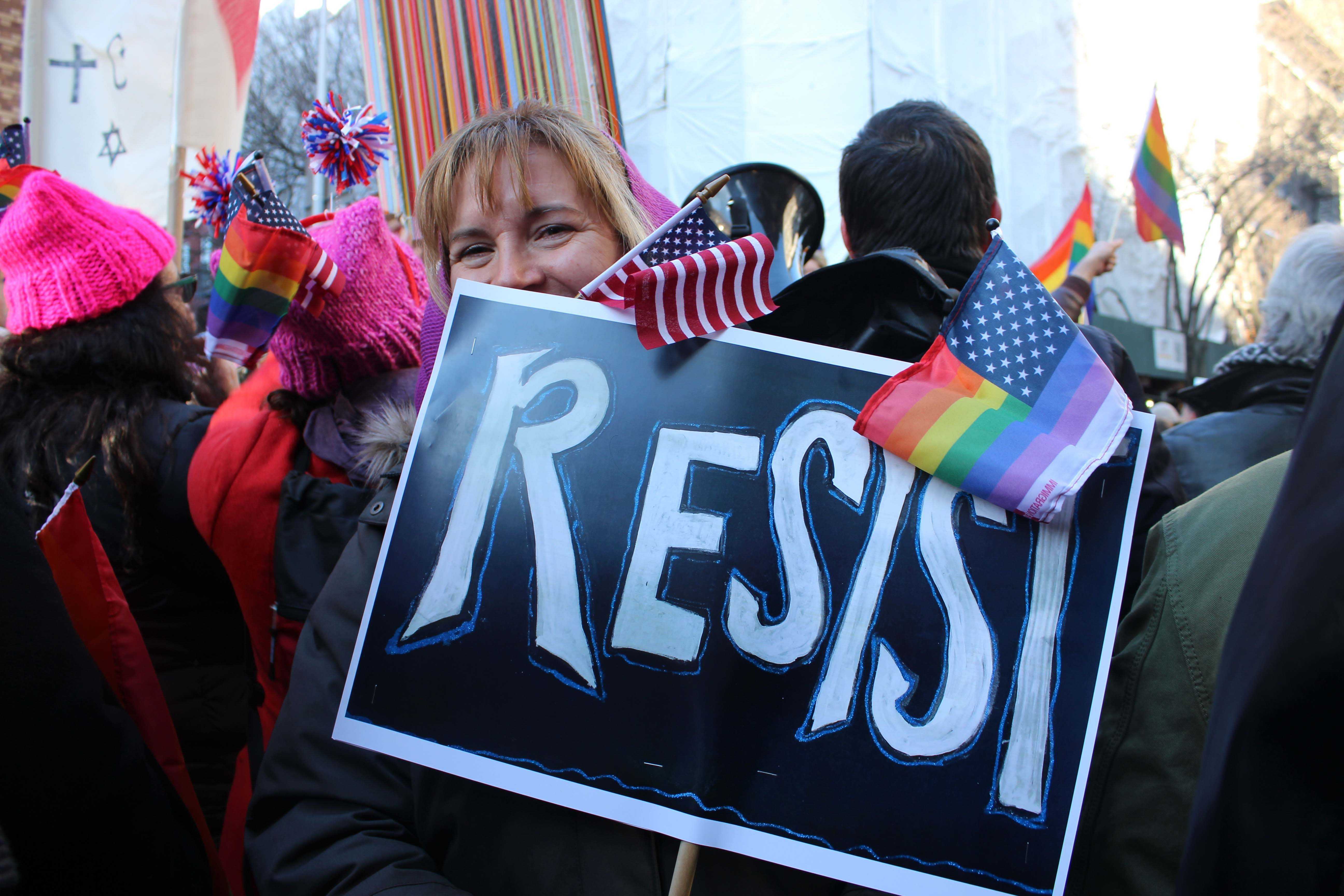 LGBT+Members+and+Allies+Protest+Trump%E2%80%99s+Cabinet+Picks+at+Stonewall