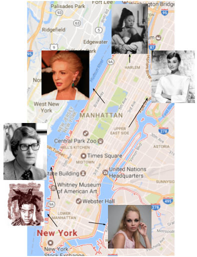 These fashion icons exemplify the various neighborhoods in New York City.