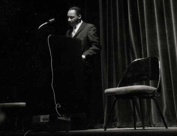 Dr. Martin Luther King delivered a speech on NYUs campus on Feb. 10, 1961. In commemoration, NYU hosts its MLK week on the anniversary of the speech each year.
