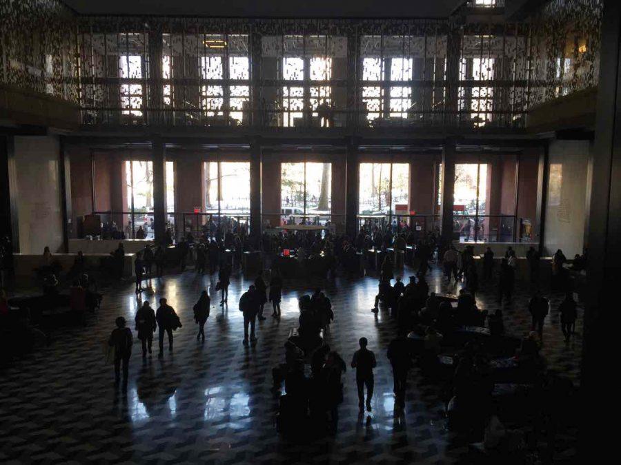 Elmer+Holmes+Bobst+library+in+darkness+following+a+power+outage+on+Tuesday+14th%2C+February+2017.