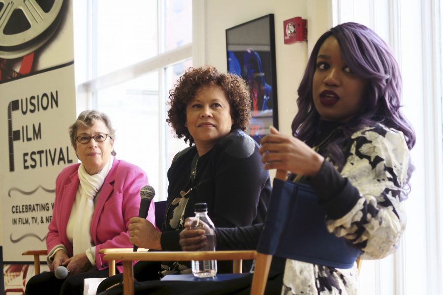 From left to right, Susan Sandler, Kelly Edwards and Vanessa Benton discussed the issues of diversity in the entertainment industry at the Brunch with an Icon event on Saturday.  The brunch was one of the many events hosted by the Fusion Film Festival.