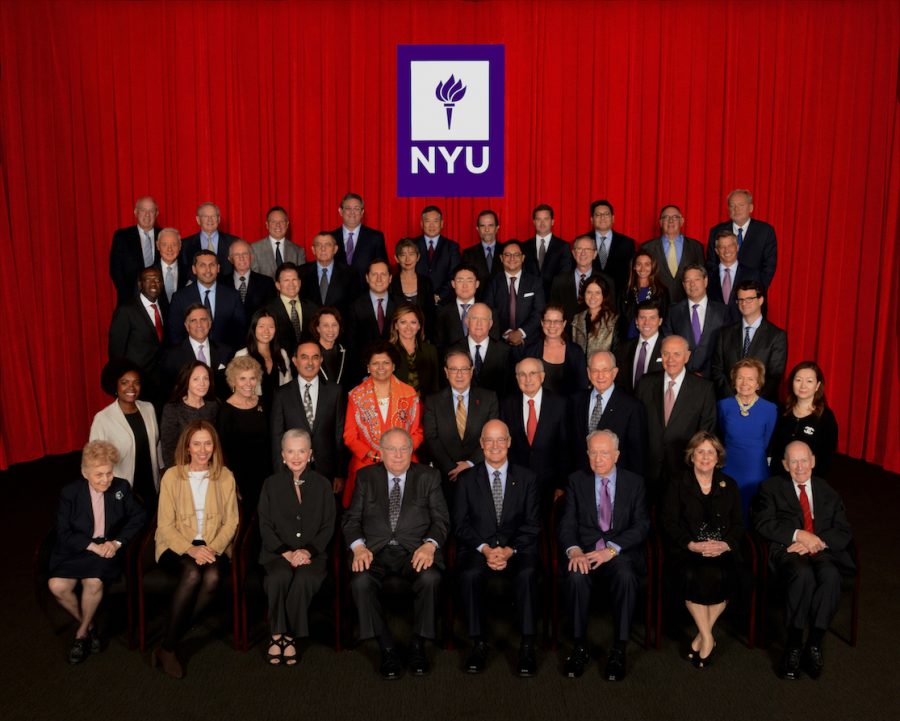 NYU%E2%80%99s+Board+of+Trustees+with+Andrew+Hamilton+in+September+2016.+The+board+of+trustees+has+recently+faced+pressure+from+student+groups+to+increase+transparency+and+student+involvement+in+the+board.
