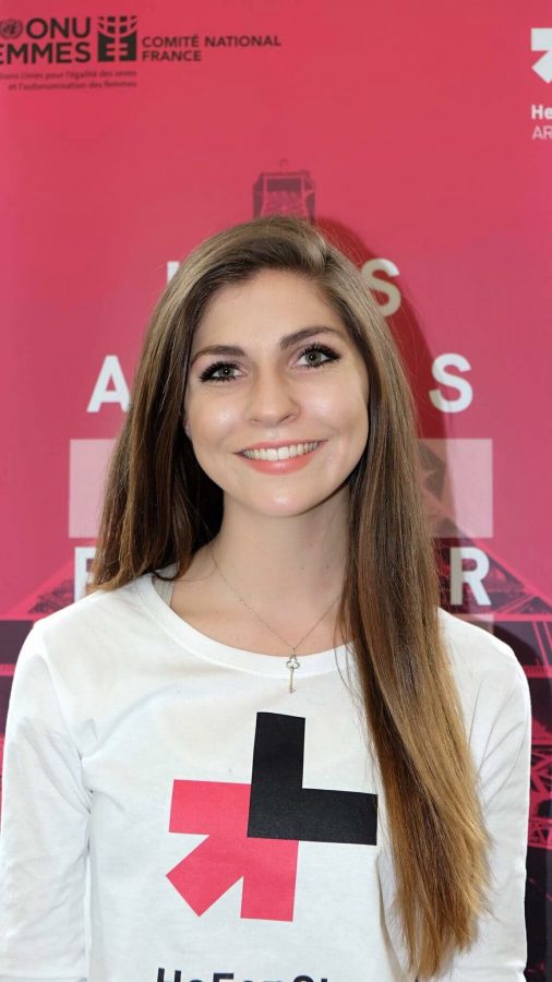 Natalina Schappach, a CAS junior currently studying at NYU Paris, helped organize HeForShe Arts Week Paris.  HeForShe is an organization dedicated to gender equality and their Arts Week promotes equality through various art forms.