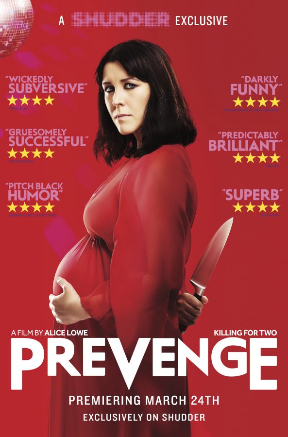 Alice Lowe’s film “Prevenge” opens at the IFC Film Center at 323 Sixth Ave. on Friday, March 24 and will be available to stream nationwide the same day via Shudder. The movie chronicles the life of a pregnant widow who finds herself being controlled by her unborn baby.