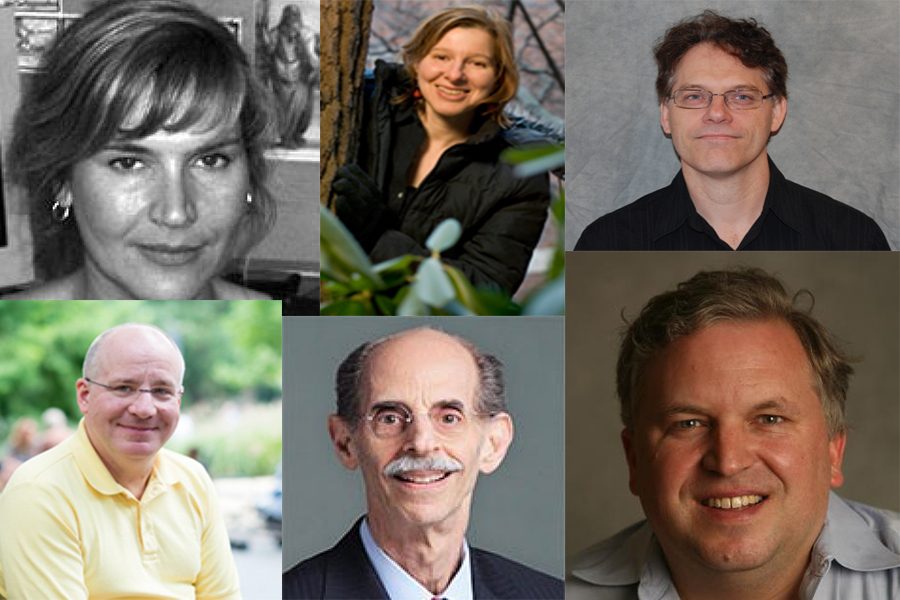 The six NYU faculty members — Heidi White, Elena Cunningham, Gregory Erickson, John Halpin, Benard Dreyer and John Gorshman —  have been awarded the 2017 University Distinguished Teaching Award. The recognition — received by nominations from students, faculty and alumni — is given to faculty who show prowess in their teaching ability.