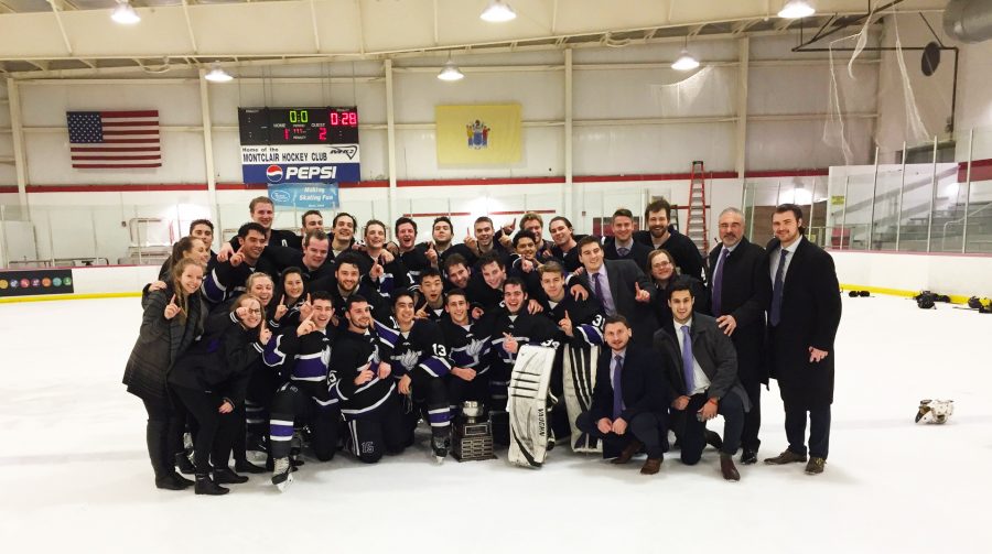The+NYU+men%E2%80%99s+hockey+team+played+their+last+Division-II+game+on+Sunday+night.+They+ended+the+season+with+a+victory+as+the+American+Collegiate+Hockey+Association+national+champions.