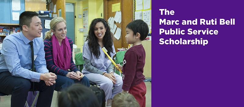 NYU is now offering the Marc and Ruti Bell Public Service Scholarship, which offers financial aid to undergraduate, need-based sophomore and junior students who intend to help the public good. through their careers.

