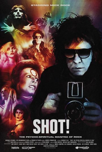 “Shot! The Psycho-Spiritual Mantra of Rock” highlights photographer Mick Rock, who captured famous shots of David Bowie and Iggy Pop, among others. The documentary  opens Friday, April 7 at the Metrograph at 7 Ludlow St. 