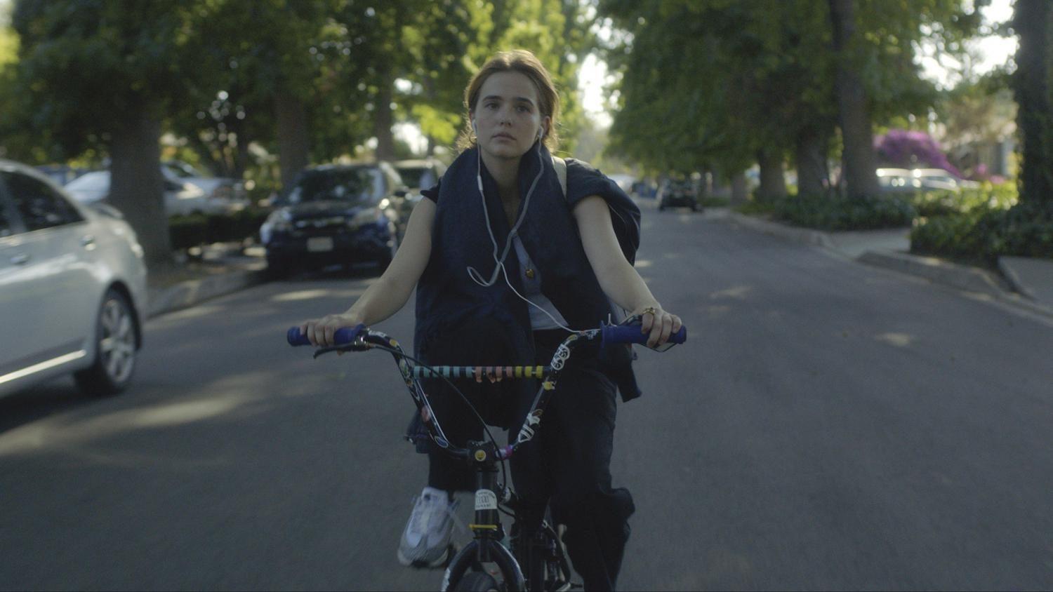 Zoey Deutch plays Erica Vandross in Flower,  directed by Max Winkler.