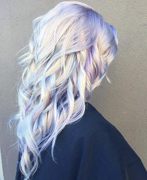Pastel-colored hair, dubbed 