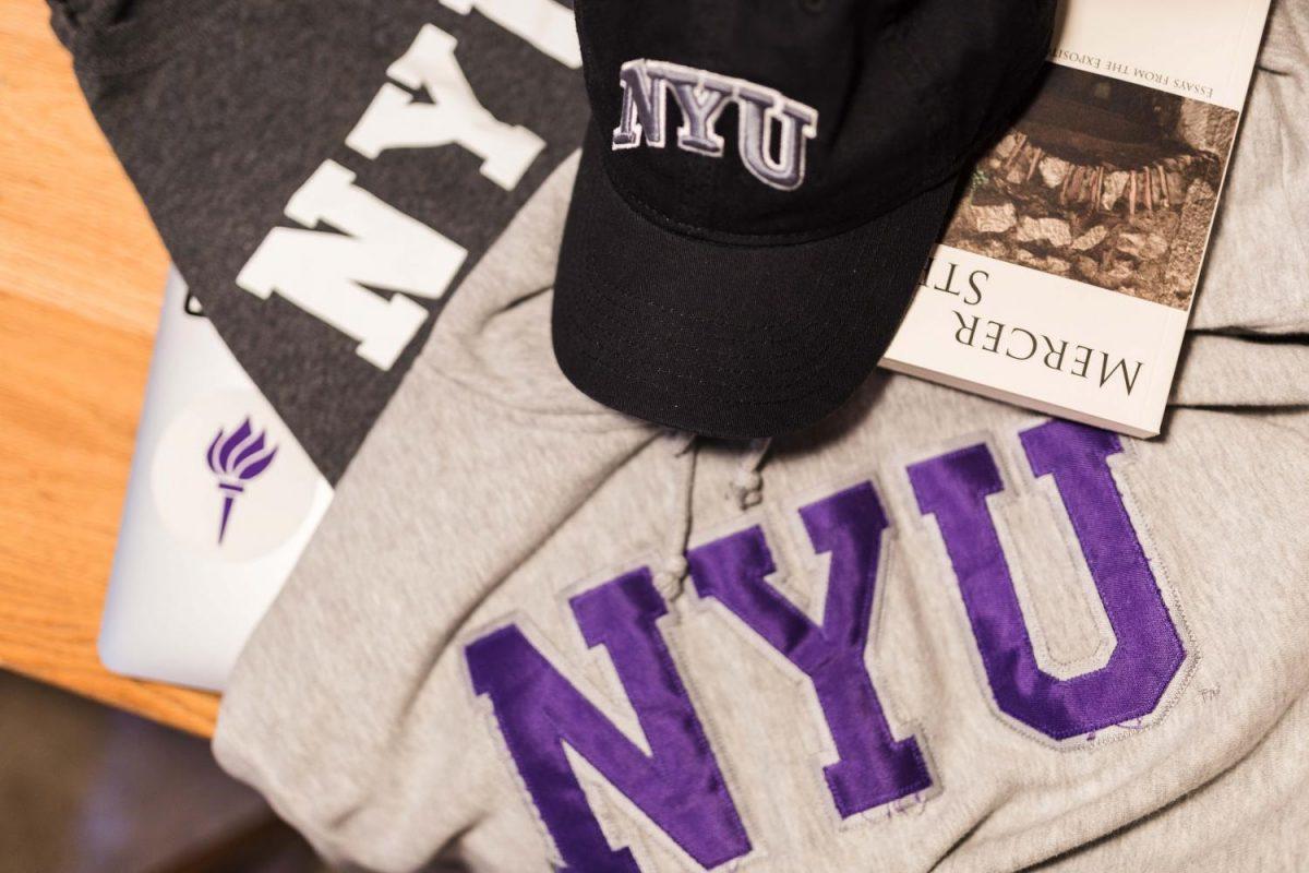Students show their school spirit with NYU merchandise