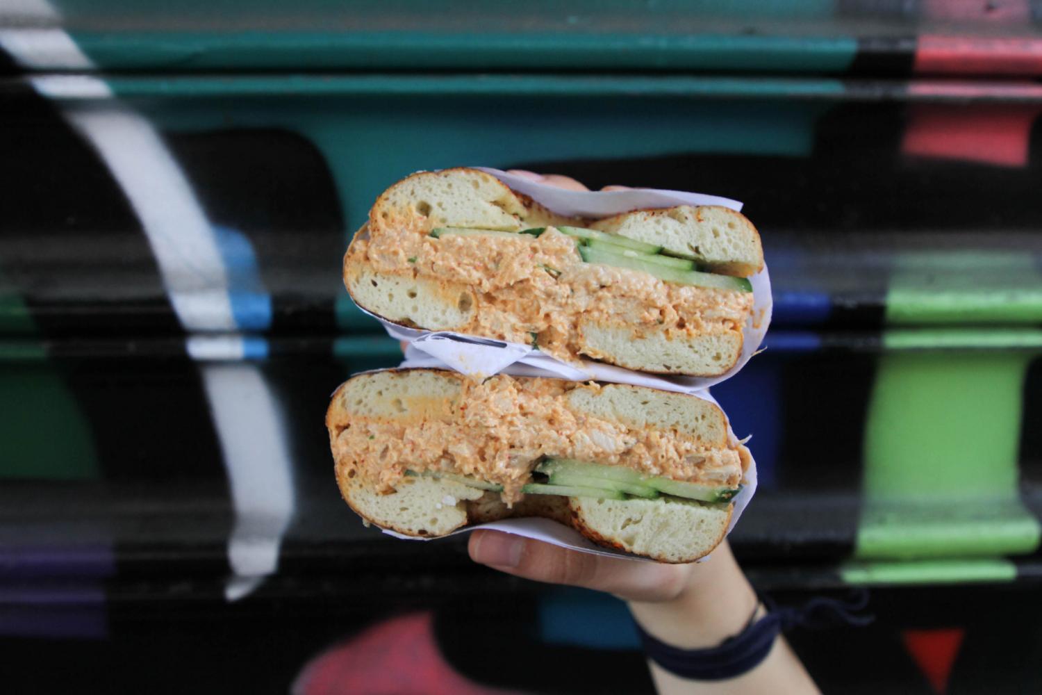 Black Seed collaborated with Tong Noodle House to create a new limited edition item, a Szechuan peppercorn bagel with Tong’s chicken salad. 