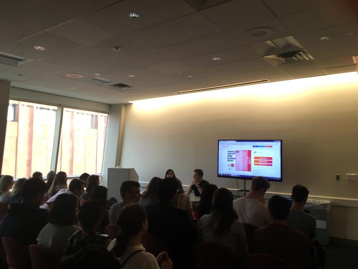 NYU Republicans and Democrats battle it out at a debate hosted in Kimmel. 