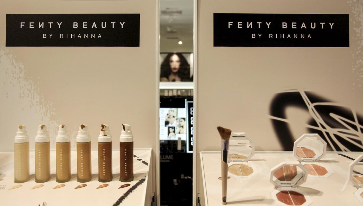Rihannas+makeup+line+Fenty+carries+a+wide+range+of+products+for+all+skin+colors.