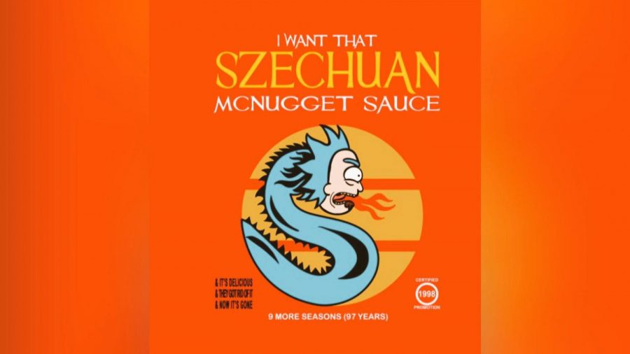 Many NYU’s Rick and Morty fans lined up outside the McDonalds on 728 Broadway to claim the famous Szechuan sauce.