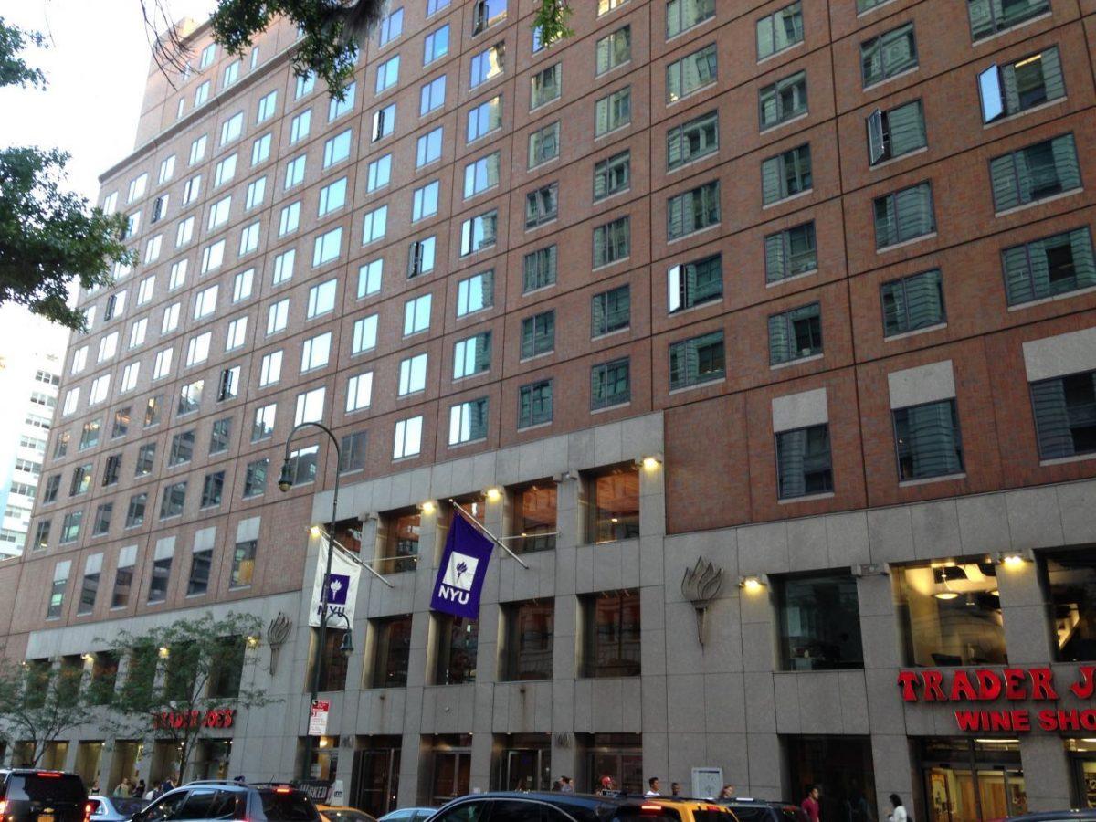 NYU’s Palladium building, where the Wasserman Center for Career Development is located. Here, students are able to find and inquire about internships. 