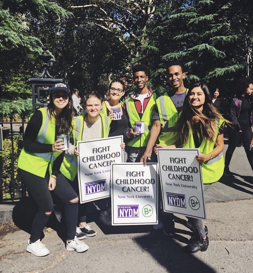 NYU sorority Alpha Sigma Tau is increasing fundraising efforts to fight childhood cancer with Be Positive Foundation in Washington Square Park on October 5. 