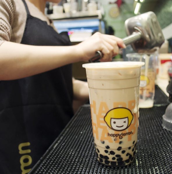 Happy Lemon, in Queens, sells traditional bubble tea as well as Cheese Tea.