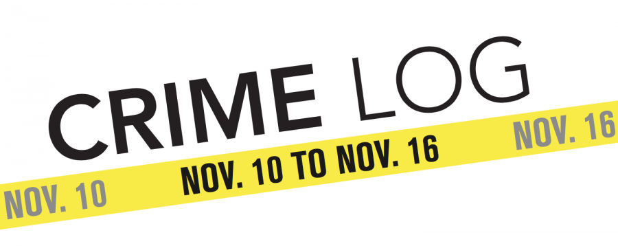 Crime Log: Nov. 10 to Nov. 16